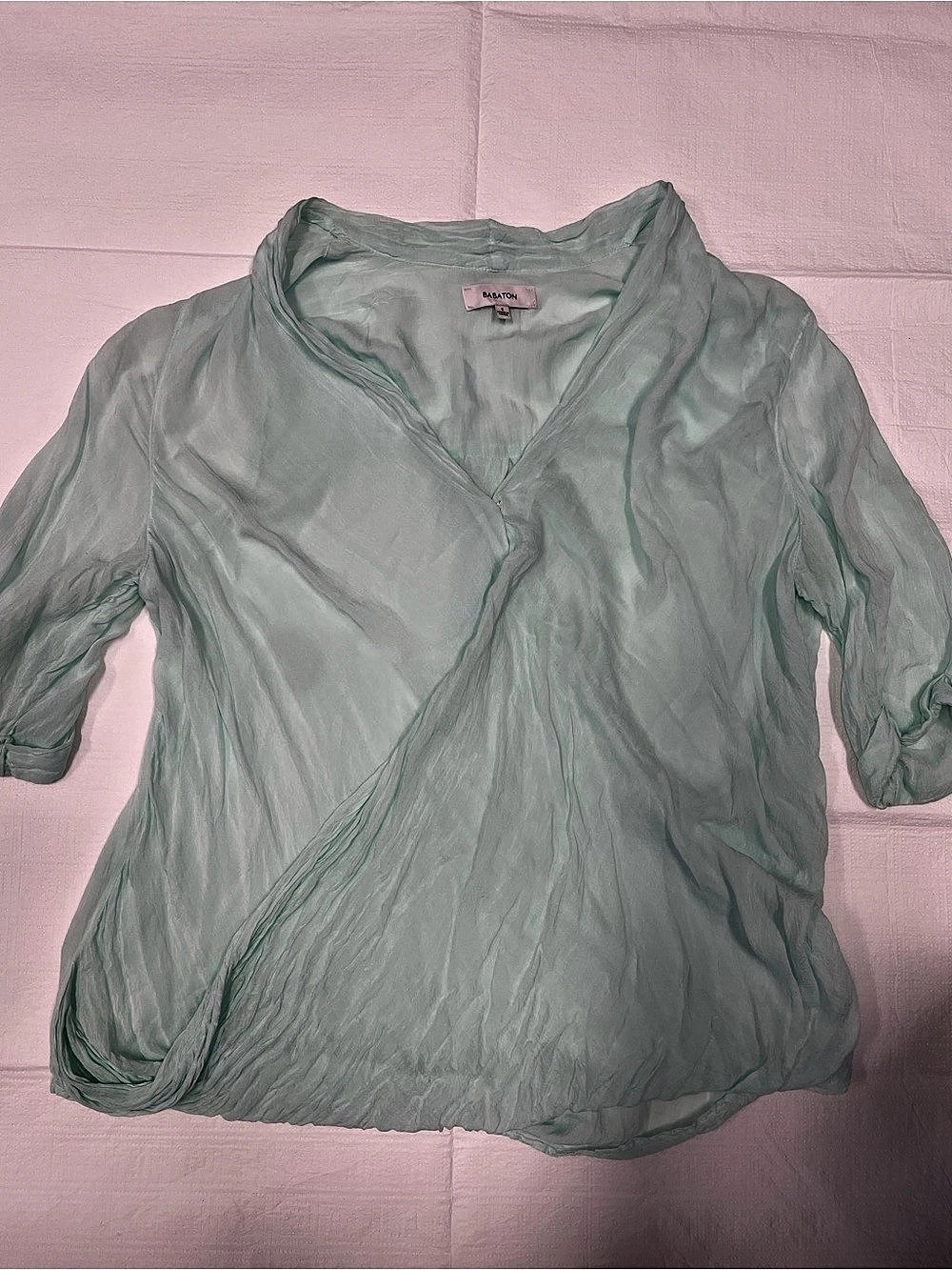 Babaton Beau Blouse Sage Green Size Small